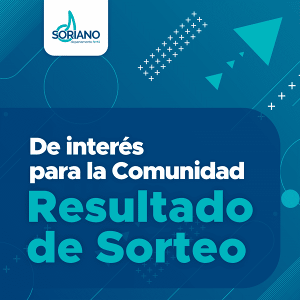 RESULTADO SORTEO LLAMADO LABORAL EXTERNO PEONES Y/O AUXILIARES DE SERVICIO MUNICIPIO VILLA SORIANO EXP. N.º 493726